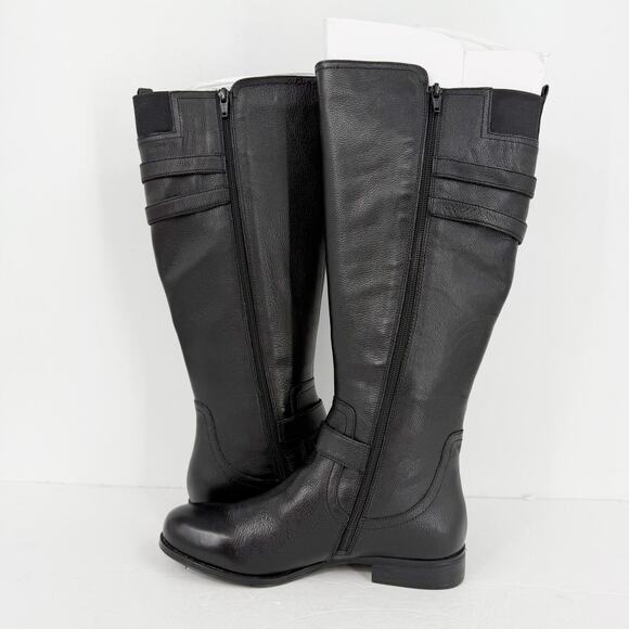 Naturalizer Womens Jessie Knee High Boots US 8 M WC EU 38.5 Black Leather NIB - Picture 7 of 11